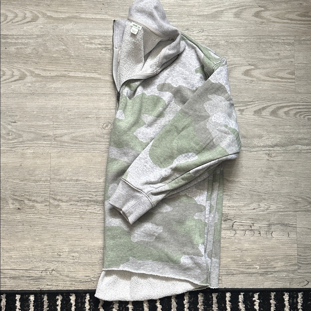 aerie camo half zip
